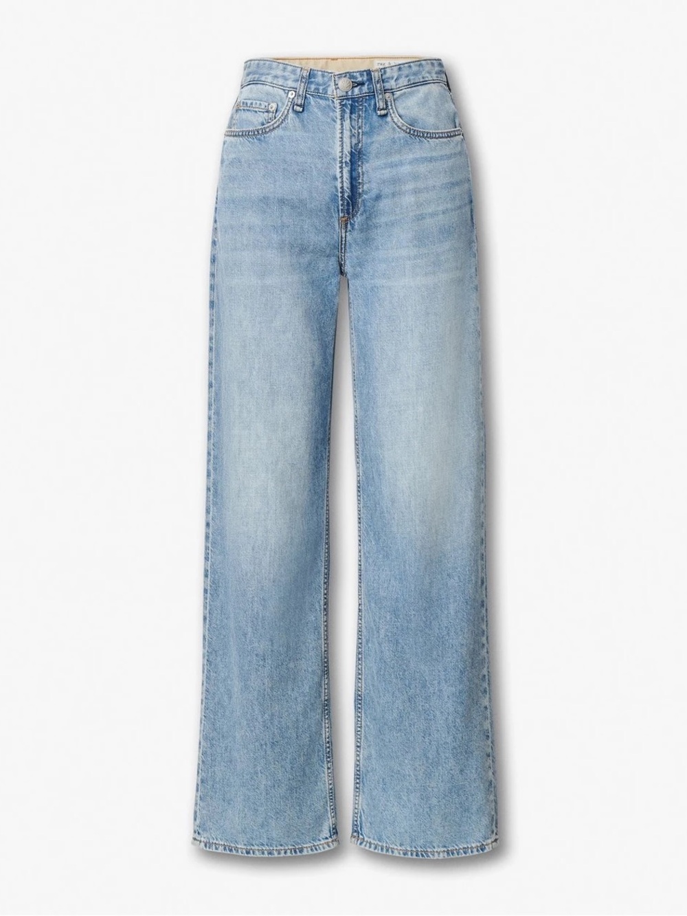 rag & bone Light Wash Wide Leg Jeans